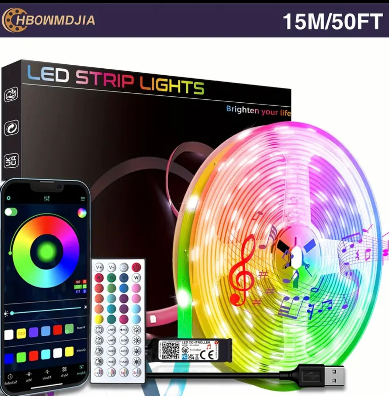 Smart LED Strip Lights for Bedroom