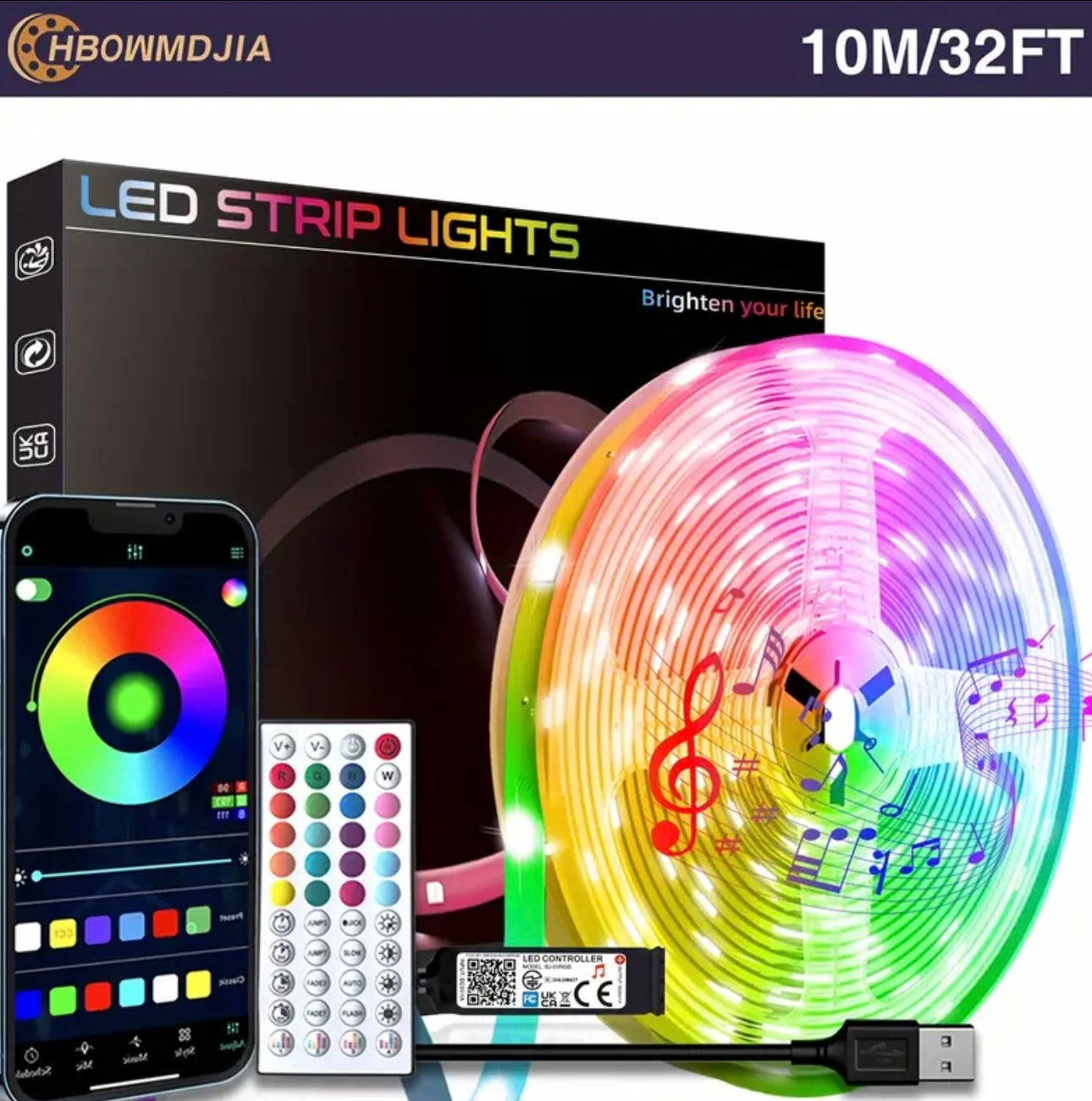 Smart LED Strip Lights for Bedroom