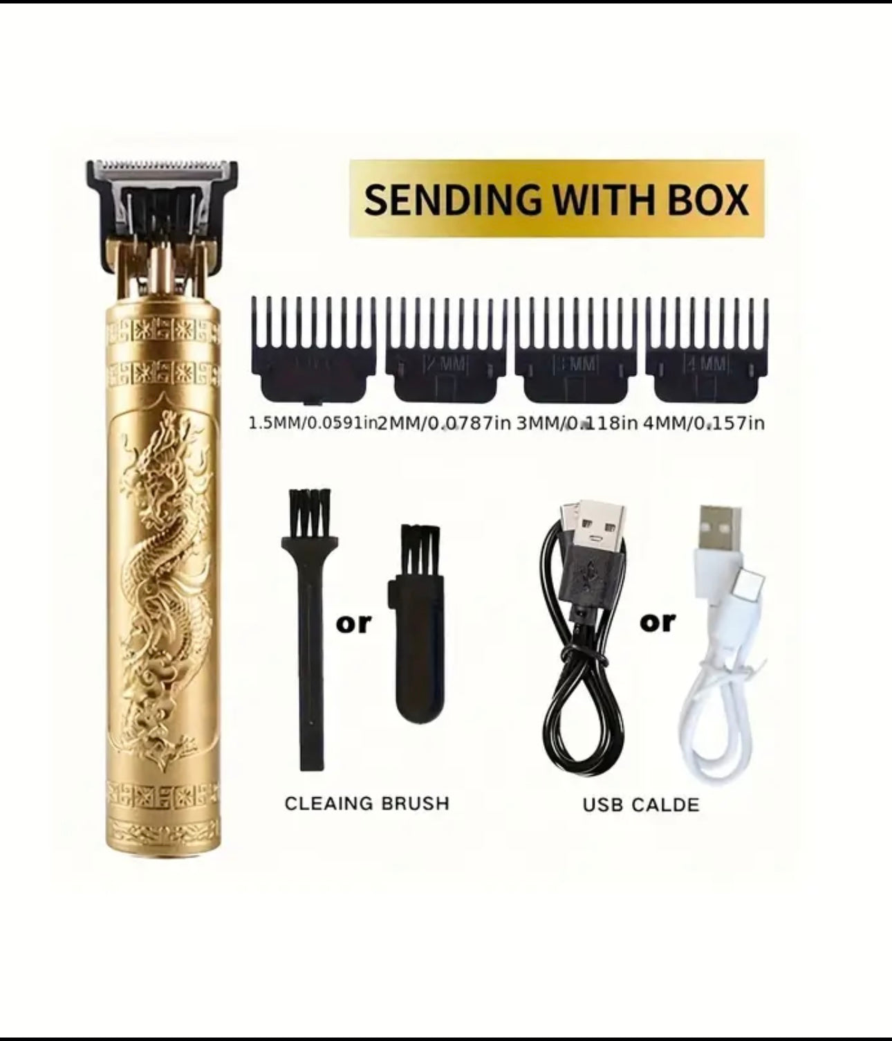 1PC Golden Dragon USB Electric Hair