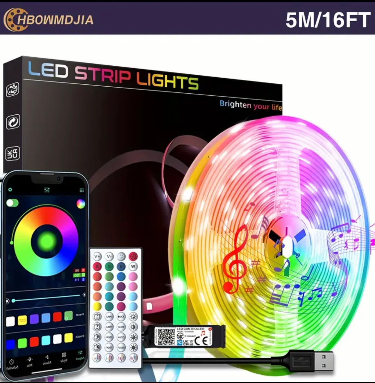 Smart LED Strip Lights for Bedroom